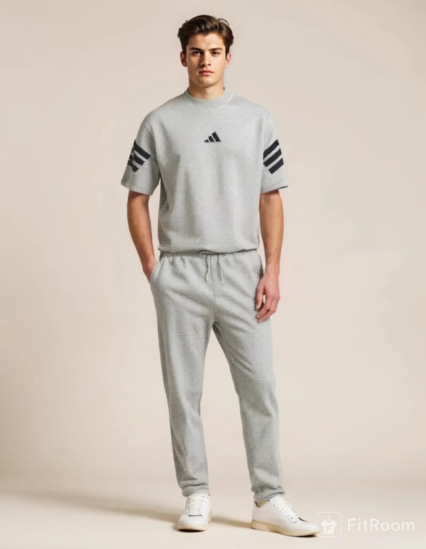 wa Premium Men’s HI Print Tracksuit shirt and Trouser – Slim Fit 2-Piece Activewear Set
