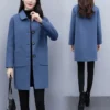 Womens  Black Wool Coat Loose Plus Size Winter