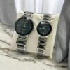 5un Couple Analog Watches Steel 36mm Set