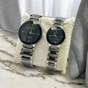 5un Couple Analog Watches Steel 36mm Set