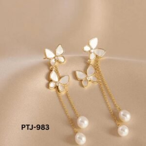Elegant Korean Triple Butterfly Korean Earings PTJ-983