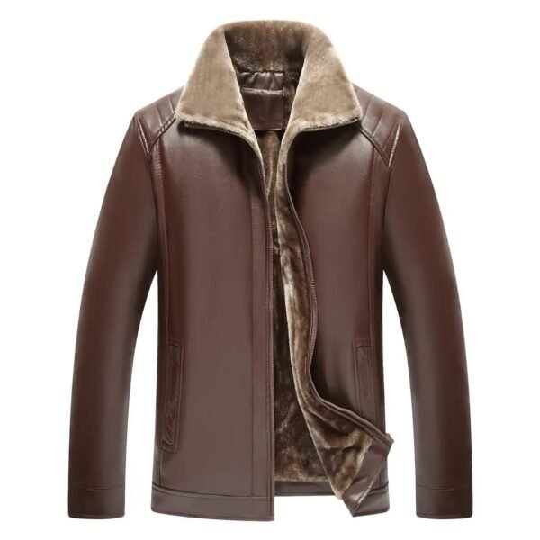 8i Men's Leather Jacket With Furr Linning Furr