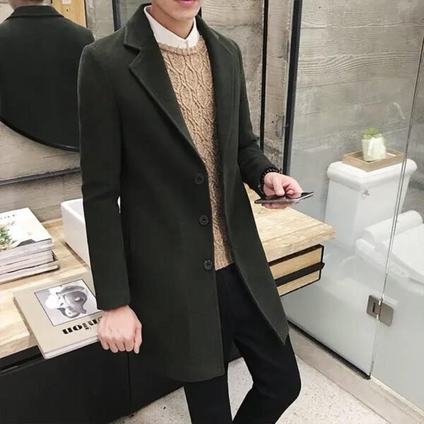 WhatsApp Image 2026-10-04 at 9.34.37 AM Men's Korean Slim Fit long Coat