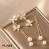 Elegant Korean Triple Butterfly Korean Earings PTJ-983