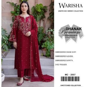 dsf WARISHA Unstitched winter suit 3pcs