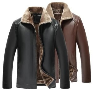eh Men's Leather Jacket With Furr Linning Furr