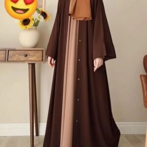 gh Georjette Plain Classic Abaya