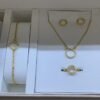 i3f Gold Plated Single Ring Jewelry Set for Weddings & Daily Wear