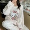jg Women Fleece Hello Kitty Winter Dress