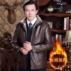 o0 Men's Leather Jacket With Furr Linning Furr