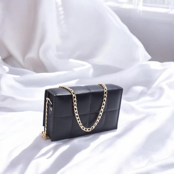 p0 Black Crossbody Messenger Bag for Women, Premium Polyester, Daily Use